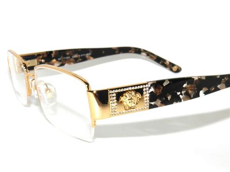 versace eyeglasses gold|versace gold frame glasses men's.